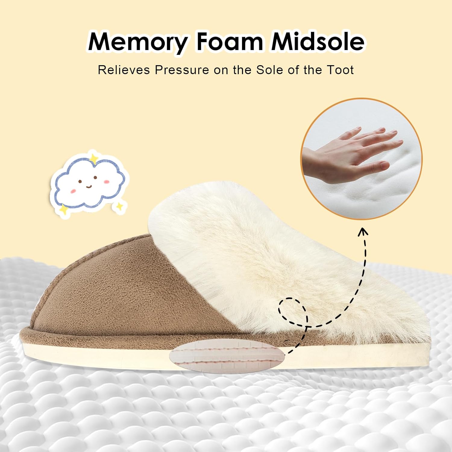 Kids Slippers Girls Boys Faux Fur House Slippers Fuzzy Indoor Shoes Warm Memory Foam Soft Plush Bedroom Slides - Image 5