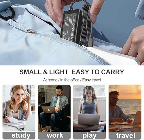 Miniatura 5 de Cargador USB C para laptop de 45 W para Acer Chromebook R13 11 13 15 311 315 CP311 CP713 C933 CB5-312T R751T SF713 SP714 N17Q5 N17P6 N16Q14 N16Q1 2