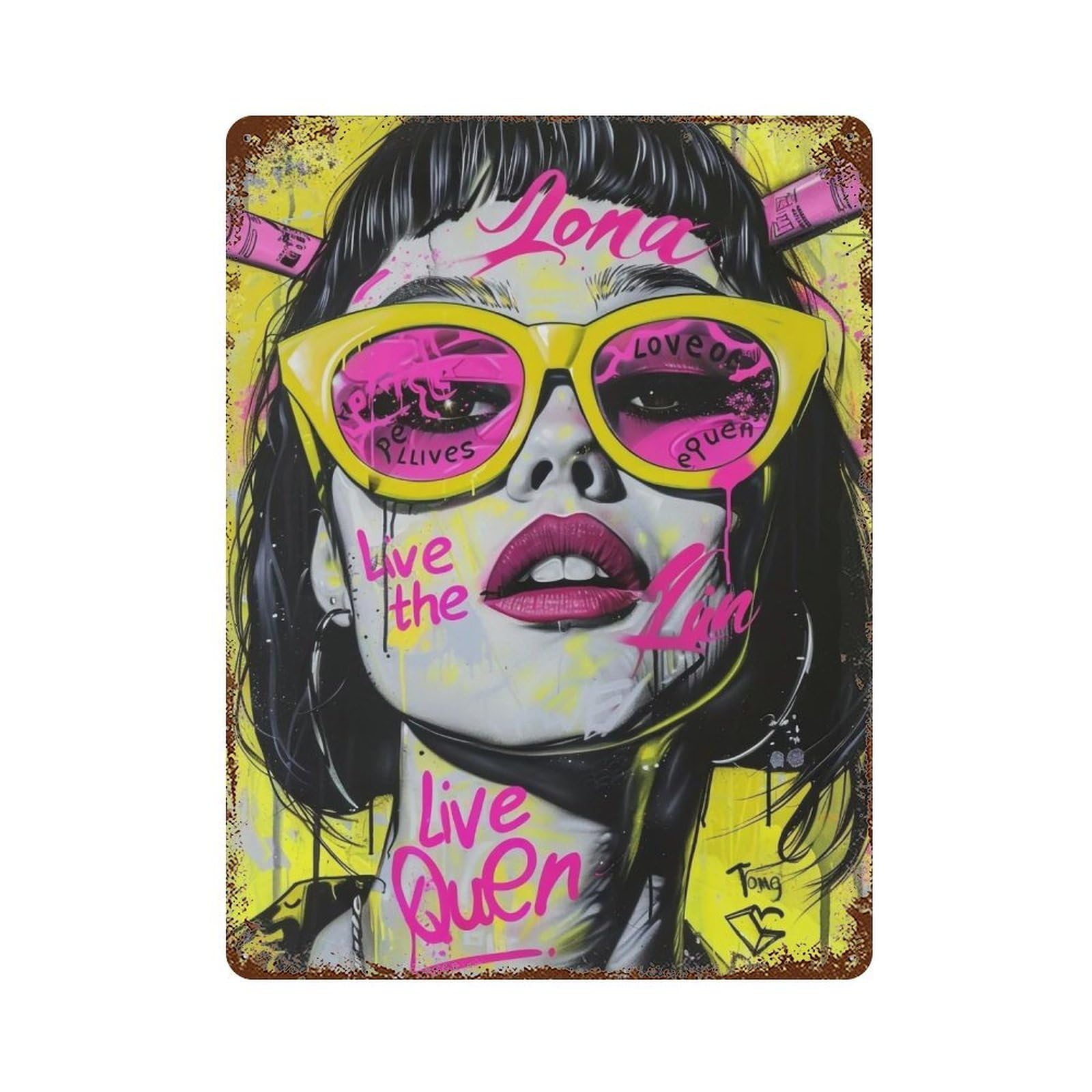 YHGERTKU 1979 Queen Vibe 02 Wall Retro Iron Vintage Art Metal Tin Sign Poster Modern Decor for Living Rooms40x30cm