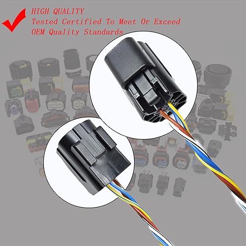 Miniatura 7 de Sensor de oxígeno Conector O2 4 Arnés de cableado Pigtail Plug Reemplazo para Nissan Micra March Note E11 Tiida Qashqai NV200 05-14