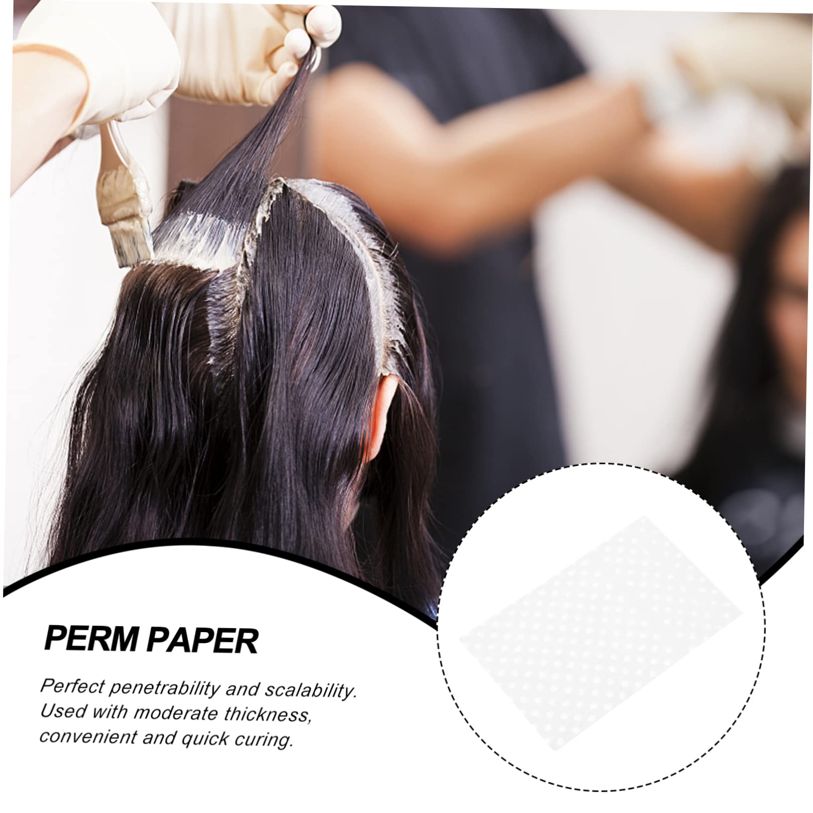 LALAFINA Hairdressing Perm Paper Salon Perm Paper Strong Breathable Hair Sheets