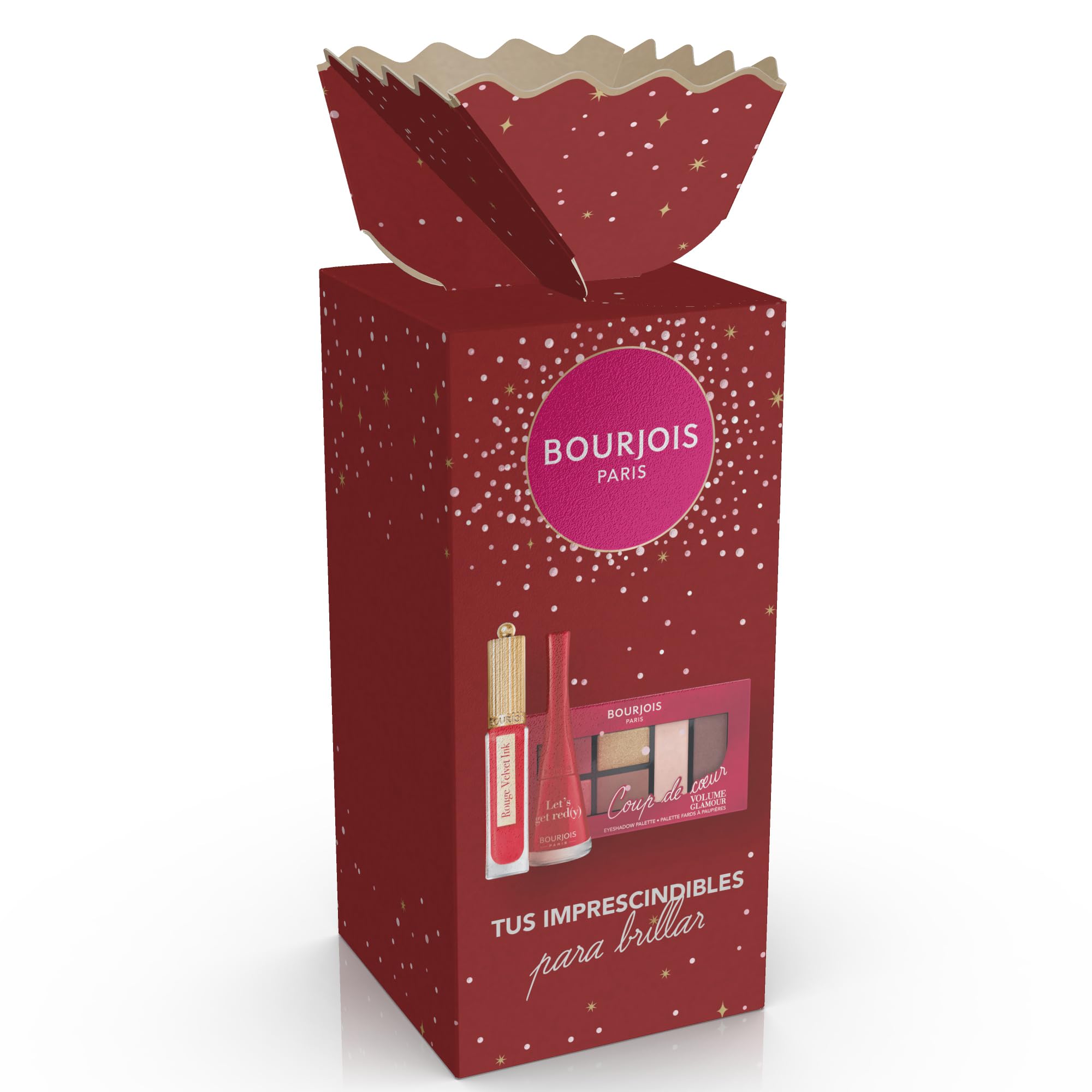 Bourjois Szminka Velvet Ink 08 + polski 1 Seconde 09 + paleta cieni Coup De Coeur