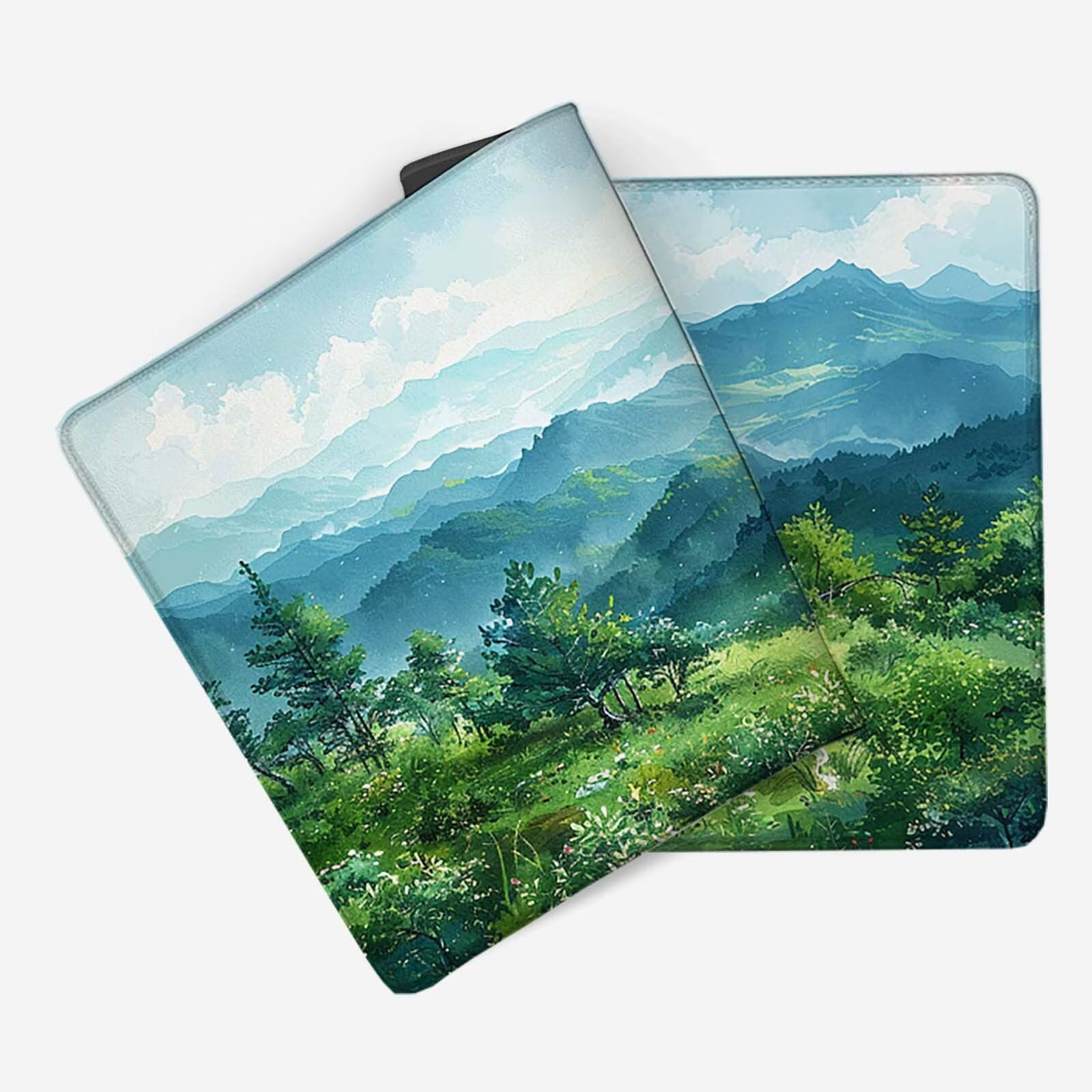 Verde Alfombrilla Ratón Paisaje Alfombrilla Gaming XXL 1500 x 800mm, Impermeable Mouse Pad con Bordes Cosidos Tapete Escritorio con Base de Goma Antideslizante para Gaming, Oficina -zzg25052LE93
