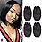 Liang Dian 8 Inch Short Human Hair Bundles Natural Color 4 Bundles 12A Brazilian Virgin Hair 100% Unprocessed Straight Human Hair(8888)