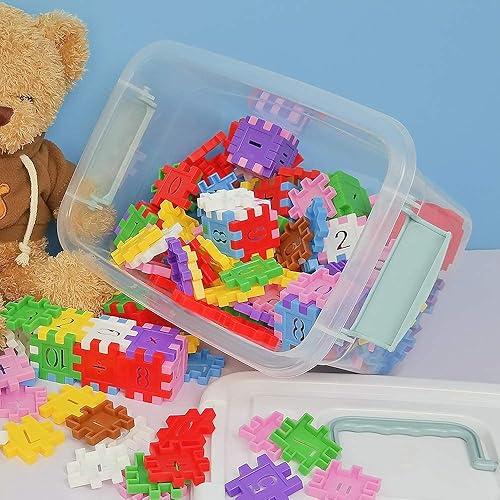 Miniatura 6 de Yarebest Paquete de 6 cajas de almacenamiento pequeñas de plástico transparente de 6 cuartos de galón con asaspestillos y tapas