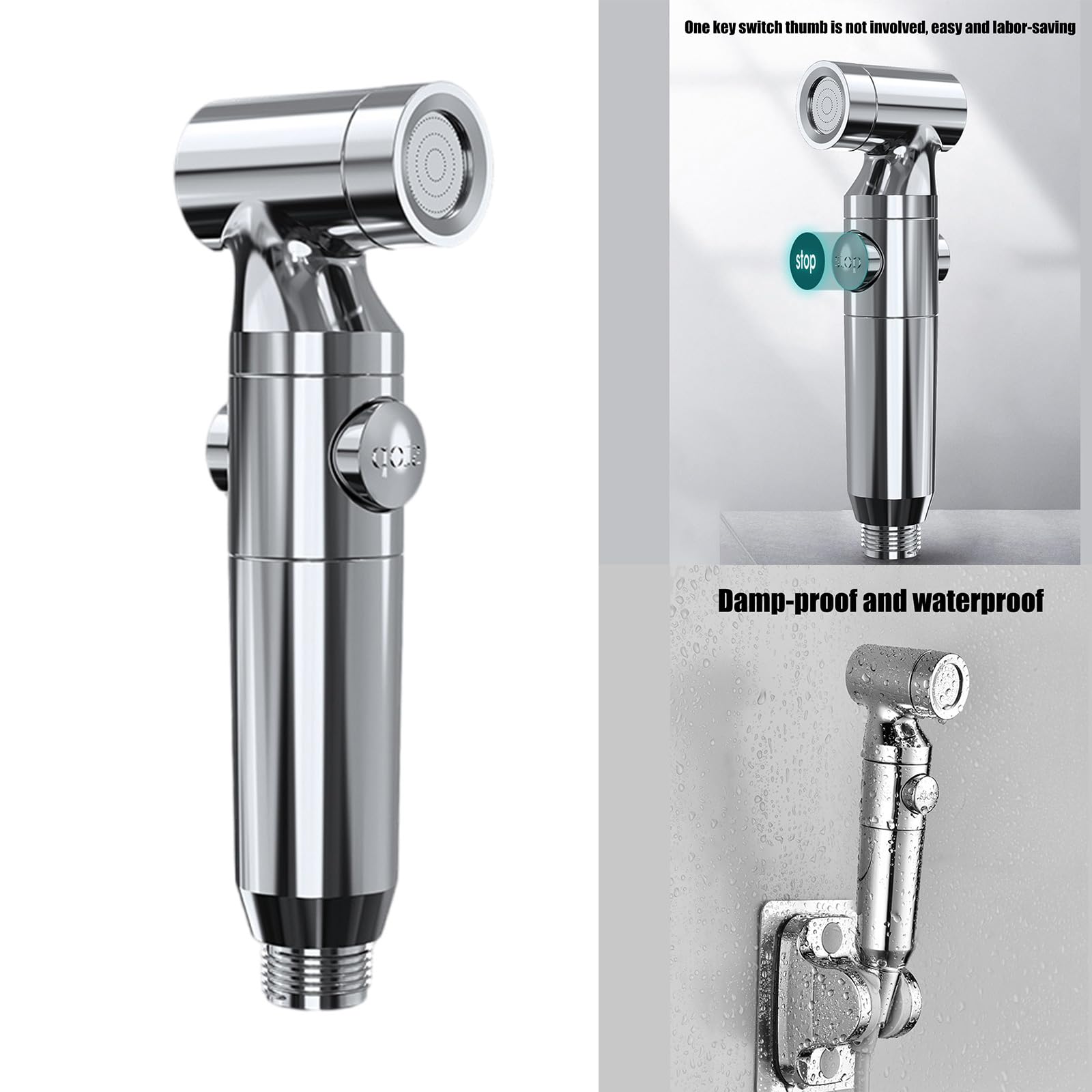 Upgrades Toilet Sprays Nozzle With Powerful Water Pressure Boosts Handheld Bathroom Bidet Sprayer For Efficient — view 2