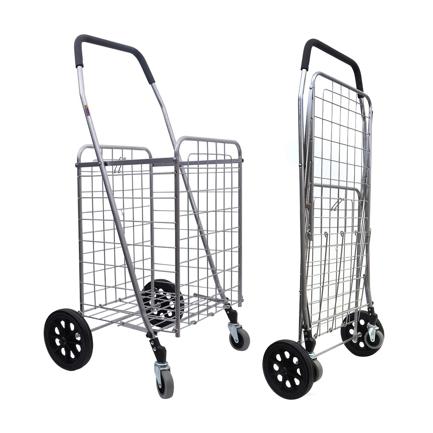 KURTZY Folding Shopping Cart Trolley 