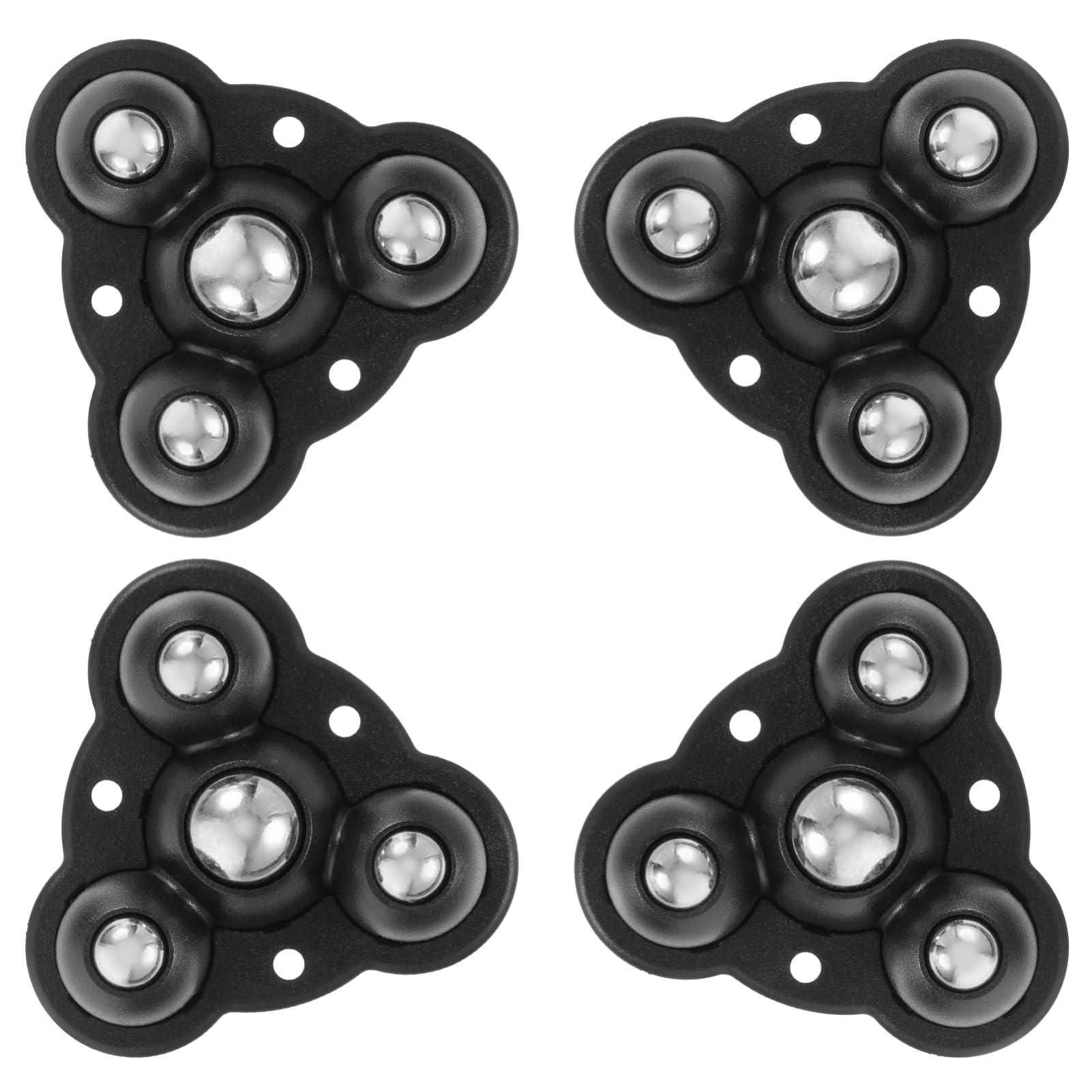 COSMEVIVI Adhesive Swivel Casters for Storage Bin Mini Caster Wheels for Kitchen Appliances 4pcs Set