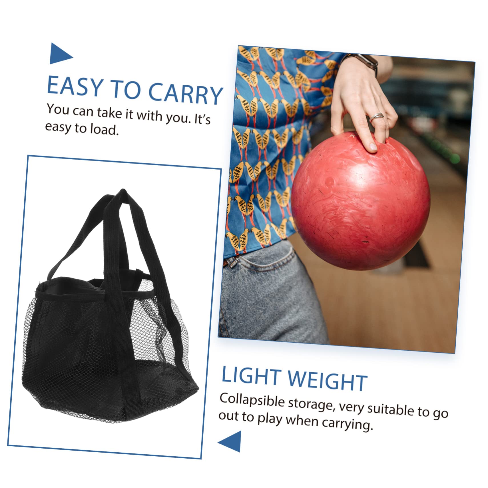 Hemoton Large Capacity Bowling Ball Tote Bag Multi Use Gym Carrier for Sports Balls Convenient Handheld Design for for Bowling Volleyball Football More
