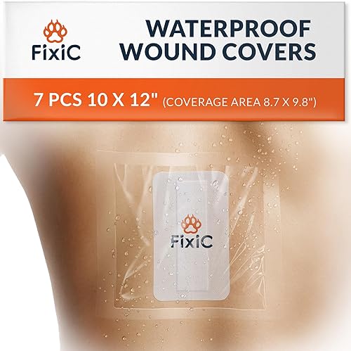 Miniatura 9 de Fixic Apósito de película transparente impermeable – Juego de 7 piezas, 7 x 7 pulgadas – Apósito transparente impermeable para cubrir heridas