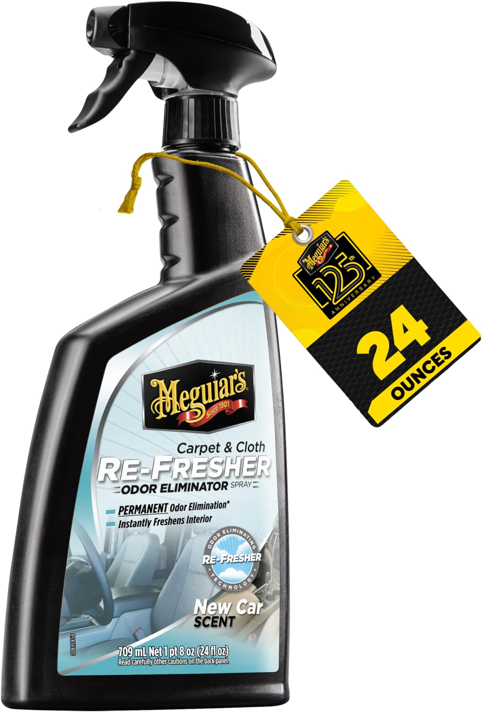 Carpet and Cloth Re-Fresher Odor Eliminator Spray, Car Air Freshener, Fights Odors and Freshens Fabrics in your Car, Easy to Use Trigger Spray, 24 Oz