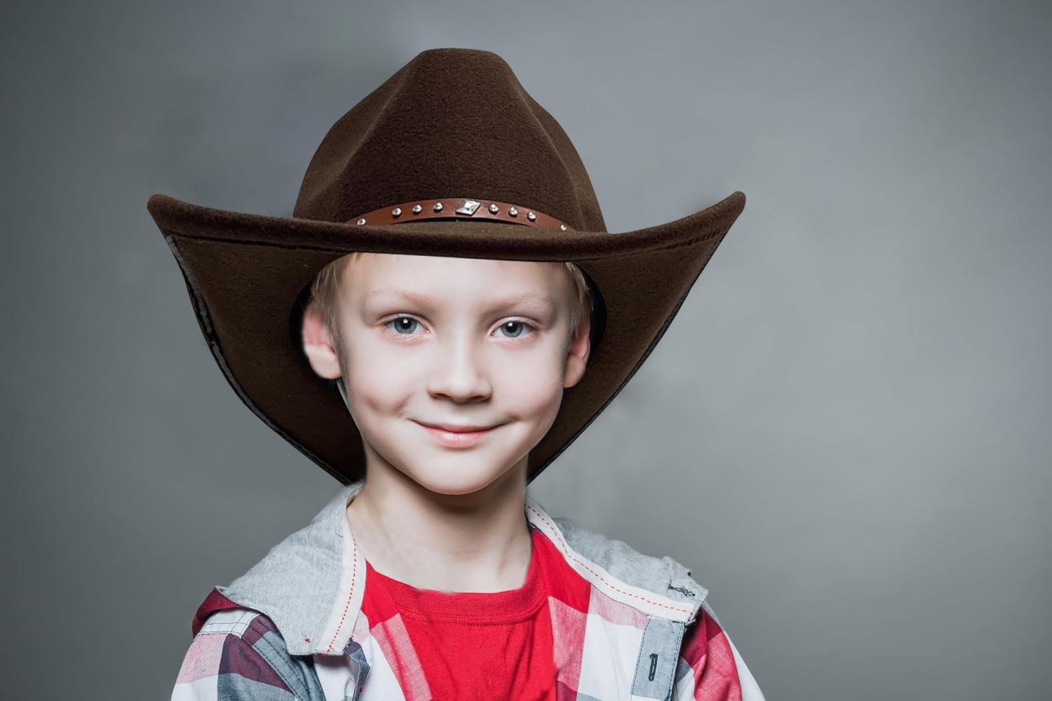 JOYEBUY Cowboy Hat for Boys Girls Western Hat for Kids Leather Buckle Cowgirl Hat - Image 7