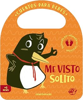 Cuentos para bebés - Me visto solito: Un cuento de cartón para aprender a vestirse, interactivo, con una solapa y con una asa