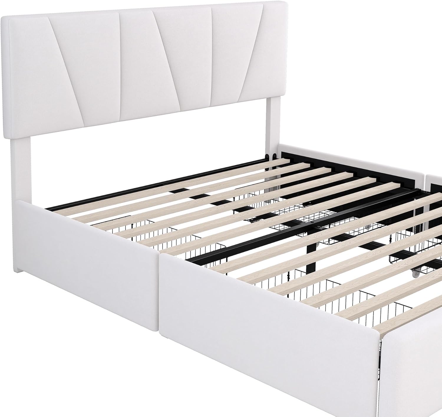 ModernLuxe Bed Slat and Drawer Mechanism Detail