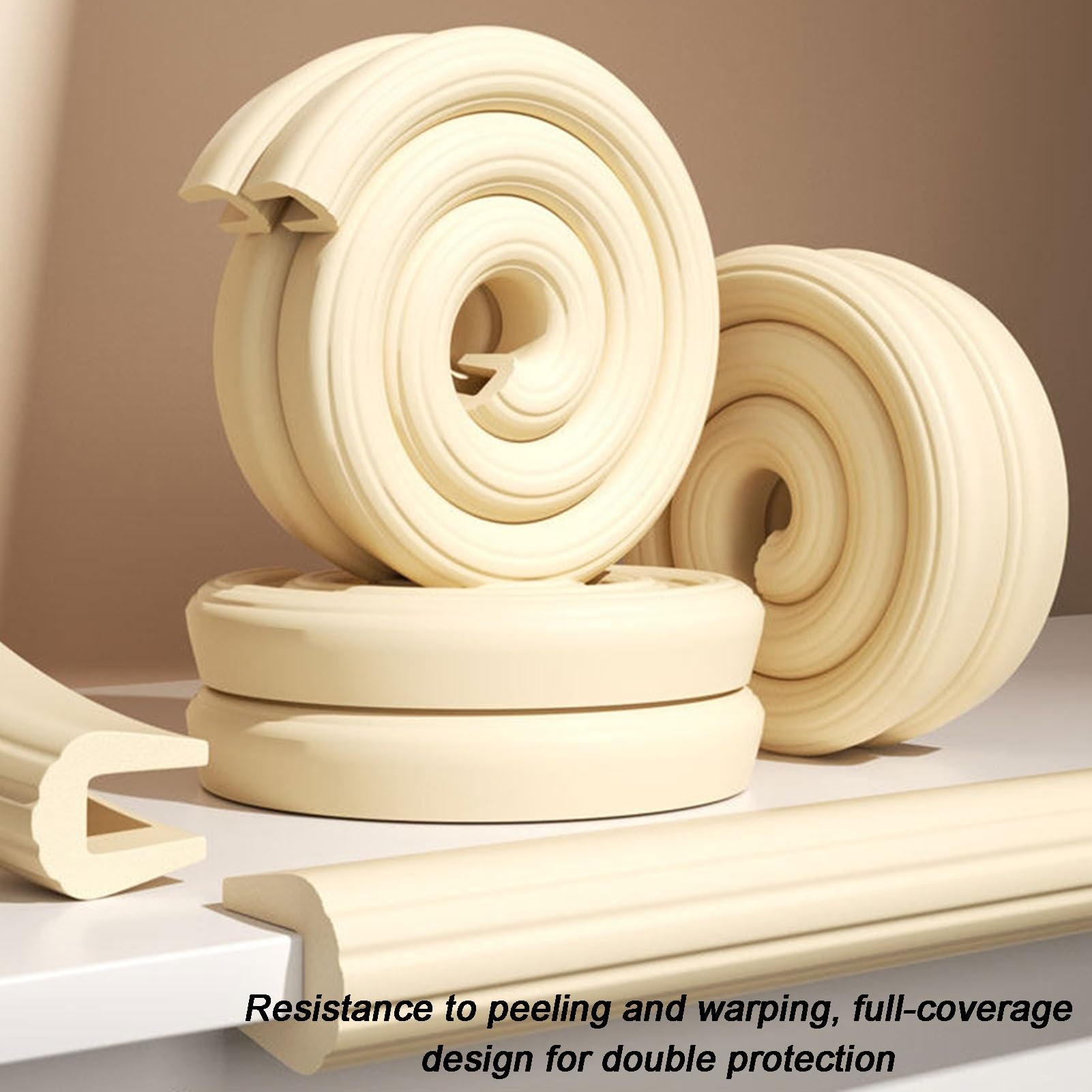 Protection de bord en forme de U pour table basse en verre, 200 cm, bande de protection de sécurité en mousse, pour placard, tiroir, bureau, cheminée, coin de protection