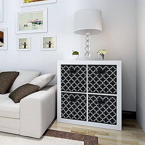 Vista 4 de Contenedores de almacenamiento de tela de tela, organizador de cubos de tela con asas dobles, cestas de almacenamiento plegables para el hogar