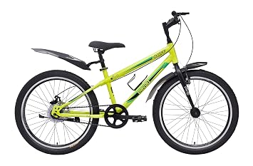 playR adidas BFF 24 Inch - Fat Tyre - Single Speed - Front Wheel Shock Abs - Front and Rear Disc Brake - Fluorescent Green - Unisex-Youth, Mountain Bike