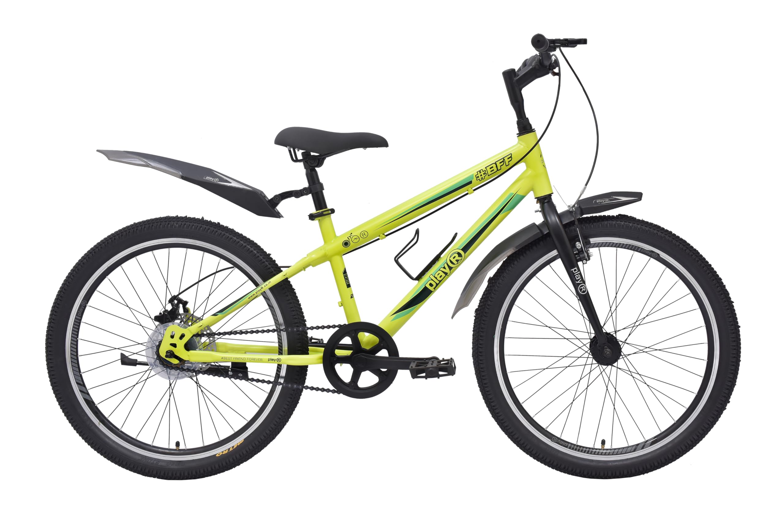 playR adidas BFF 24 Inch - Fat Tyre - Single Speed - Front Wheel Shock Abs - Front and Rear Disc Brake - Fluorescent Green - Unisex-Youth, Mountain Bike-picture-36