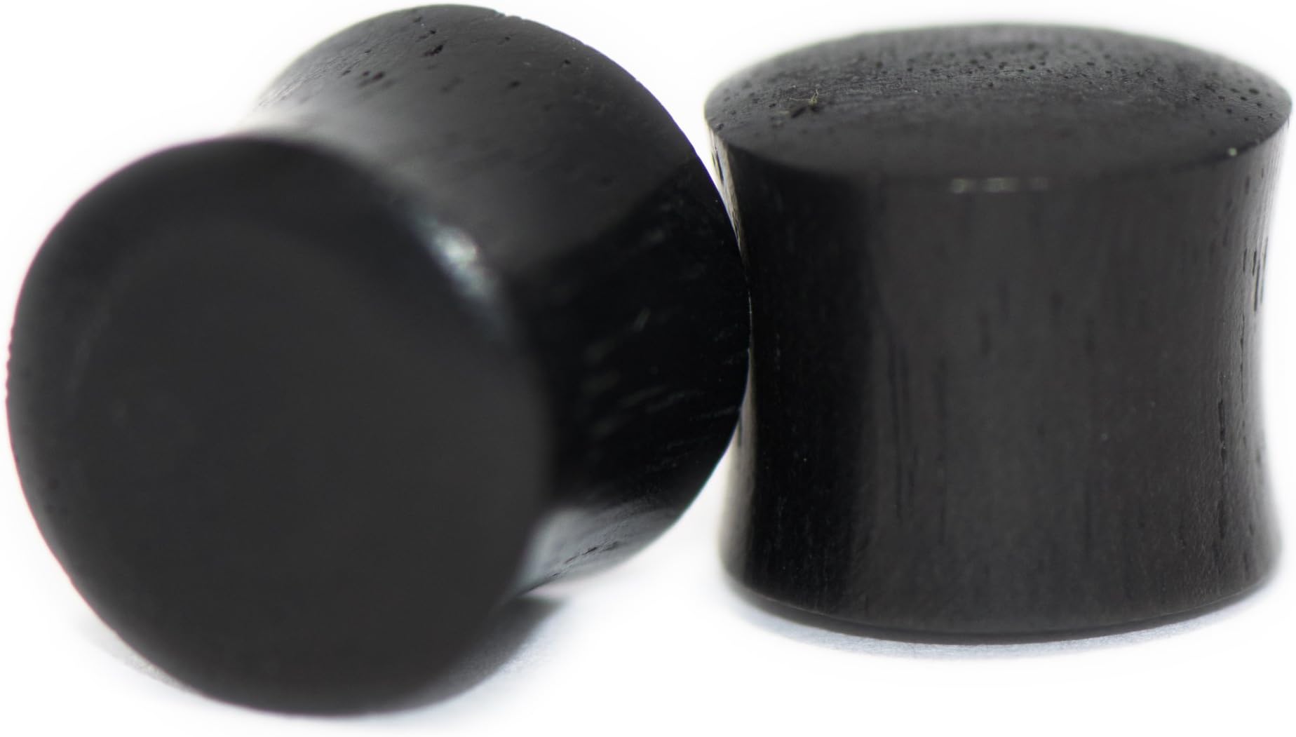 Down South Sales Flesh Tunnel Solid Double Flare Black Horn Ear Plugs Expander Earrings