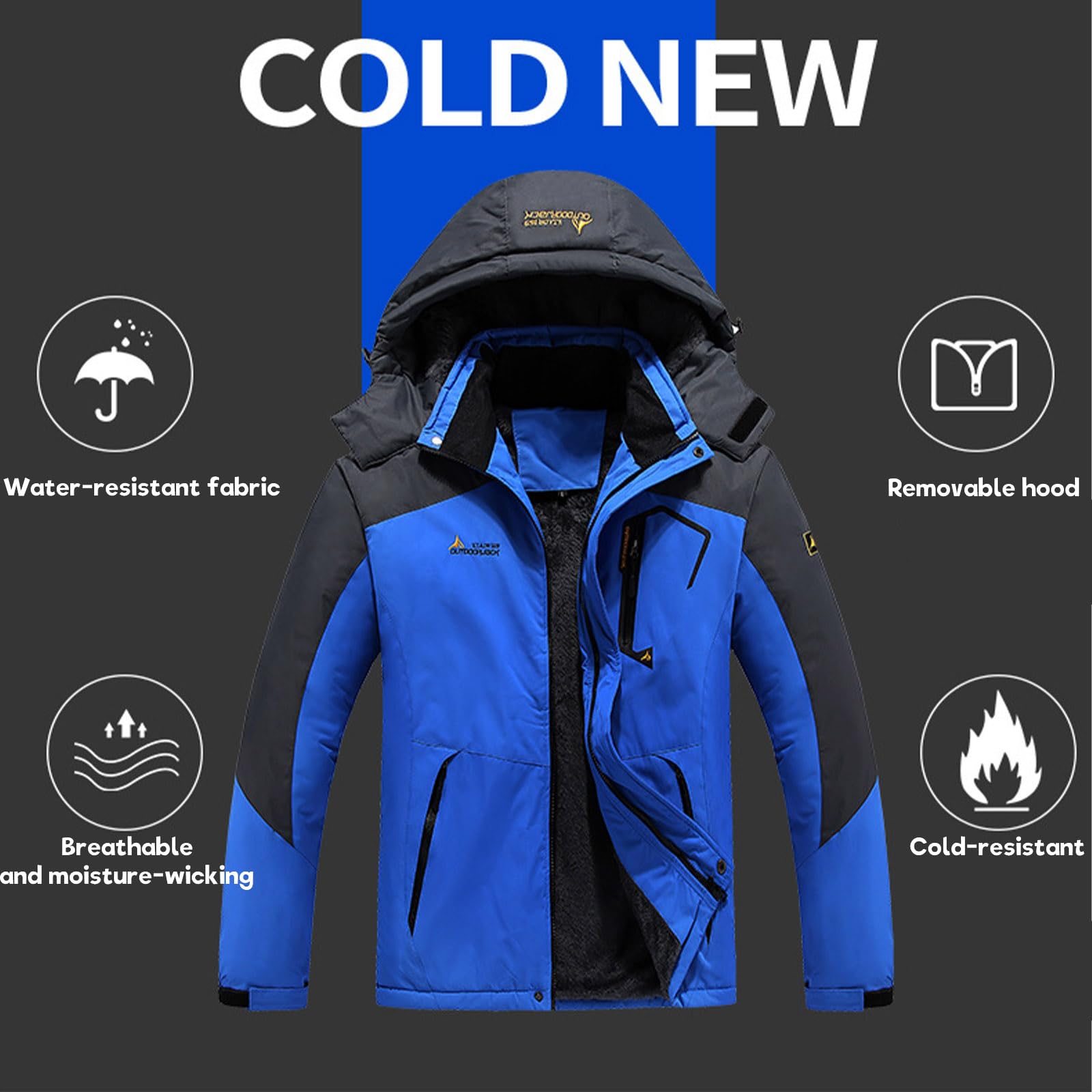 Skianzug Herren 2 Teilig Wasserdicht Warm Skijacke und Hose Ski Set Winter Schneeanzug Männer Snowboardanzug Atmungsaktiv Outdoor Skibekleidung Winddicht Gefüttert Zweiteiler Outfit Skioverall Kombi