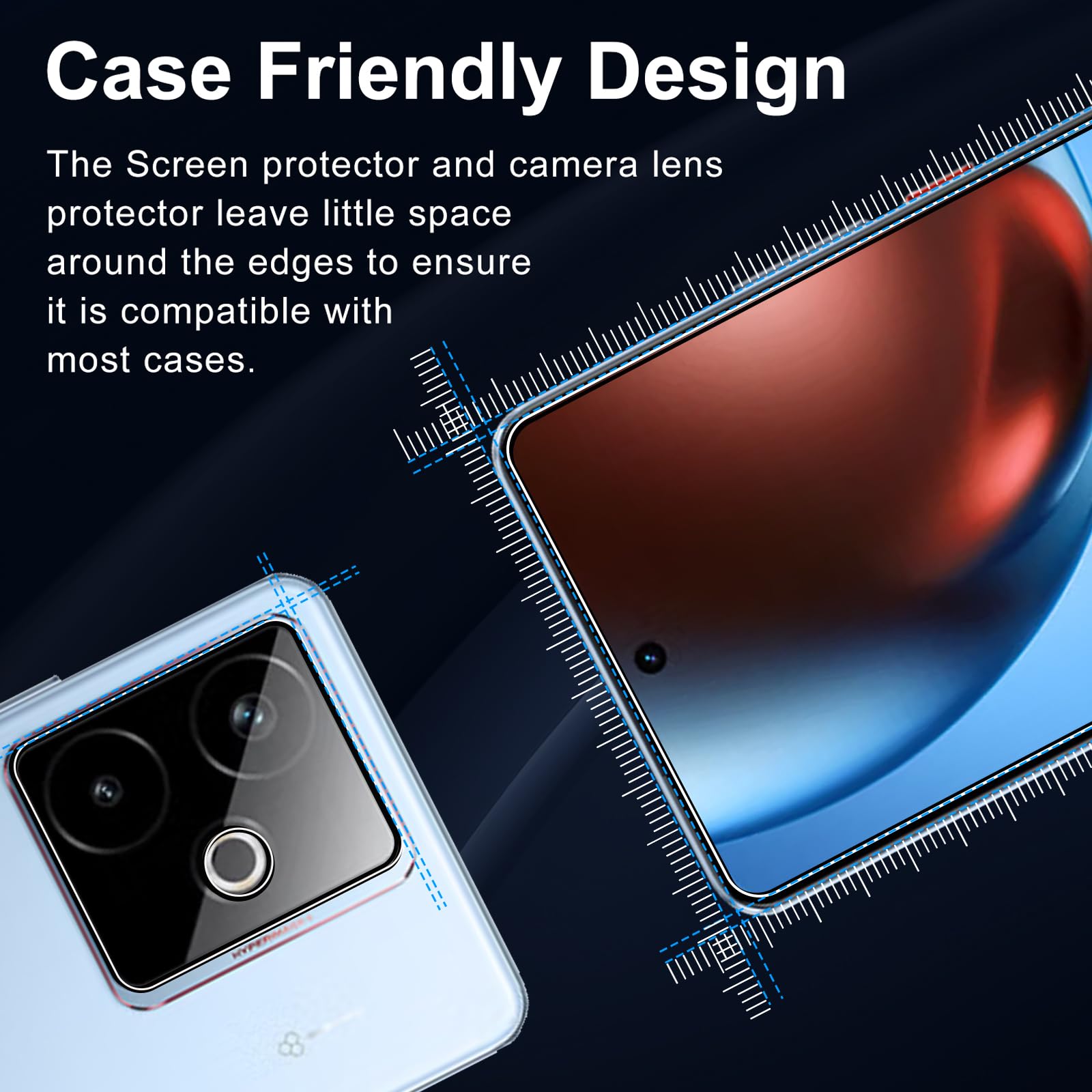 Beukei Vitre Protection Pour Realme GT 7 Pro Verre Trempé, 2 Pièces Vert Trempe [Dureté 9H][HD Claire][Sans Bulless][Anti Rayures] Protection Ecran