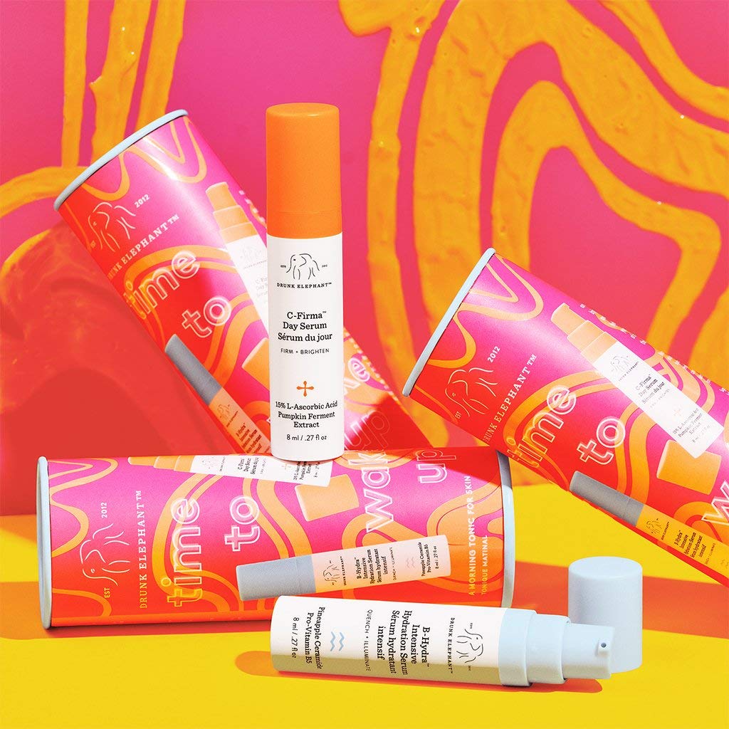 Drunk Elephant Time to Wake Up Duo. CFirma and BHydra Day Serums for