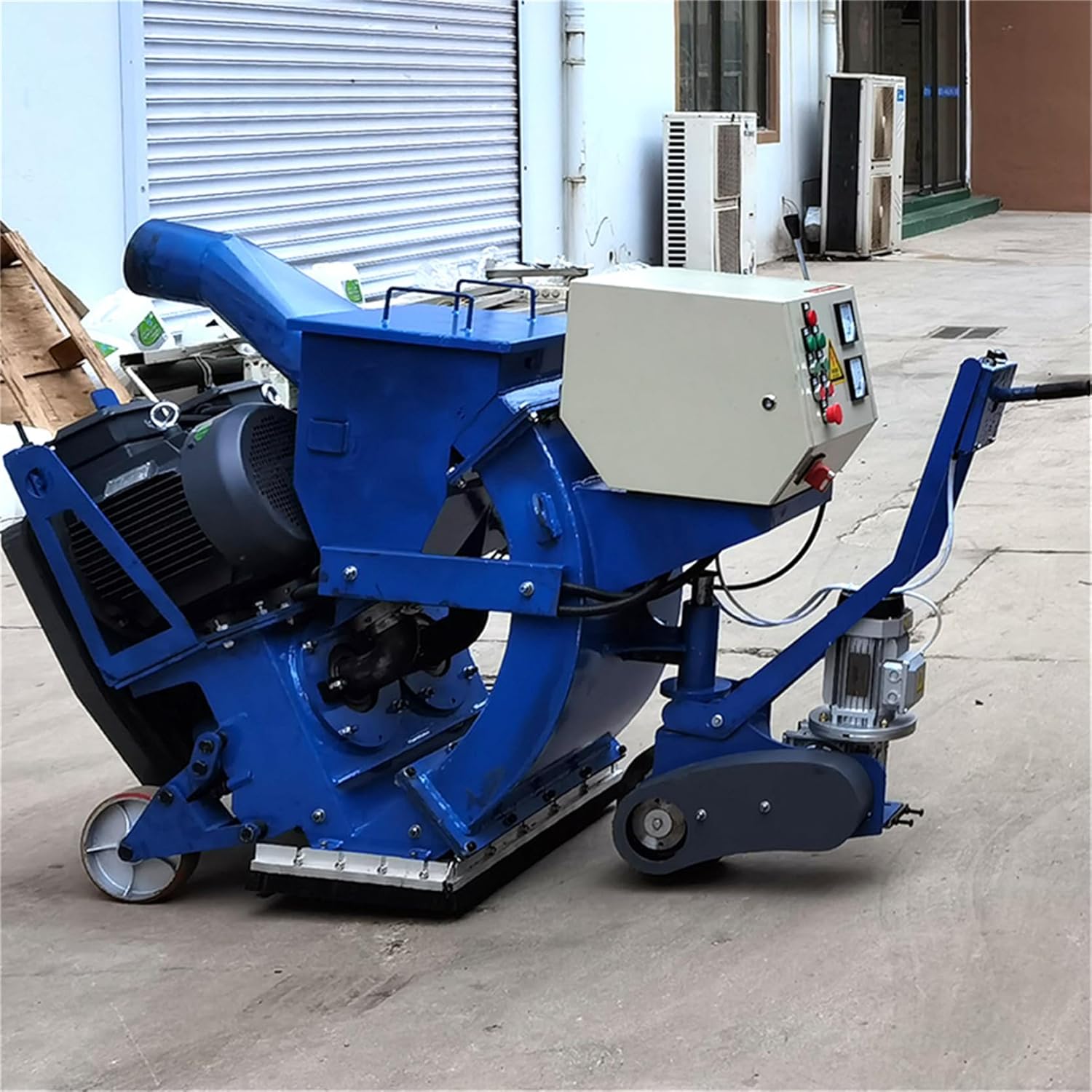Portable Pavement Shot Blasting Machine for Concrete Surface Preparation, Walk Behind Road Vacuum Blaster for Asphalt Profiling, Parking Deck, Bridge Deck and Runway Projects