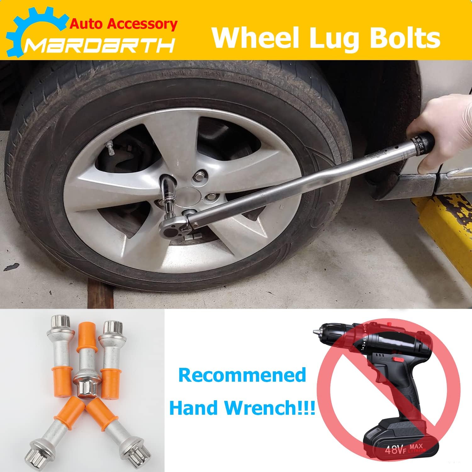 14mm x 1.5 Wheel Lug Bolt OE Factory Wheel 0009905407 Compatible with ML500 S550 CL63 ML350 GLK350 CL500 GL450, Pack of 20