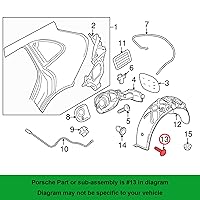 Vista 5 de OAUTOO 25 unids T25 M5-2 X 0.630 in Fender Liner Splash Shield Cubierta de parachoques Tornillo Torx para N90974701 VW Audi Porsche