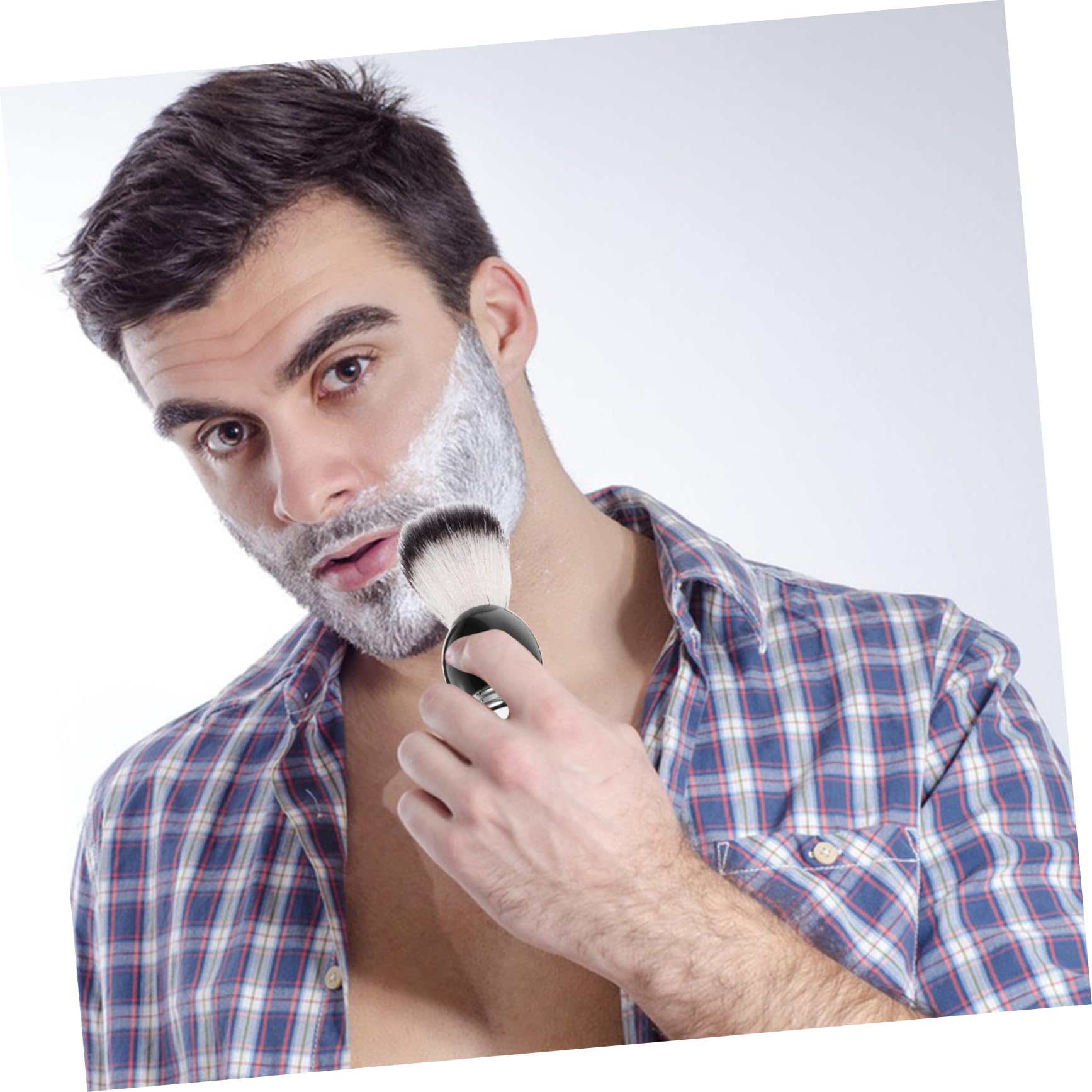 minkissy Shaving Brush for Men Barber Brush Professional Shave Brush for Home Salon Use Barber Neck Duster