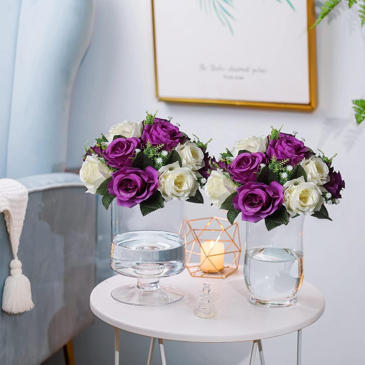 Sziqiqi Artificial Flowers Silk Rose Flowers for Wedding Centerpiece Party Birthday Anniversary Floral Arrangement Decorations - Image 4