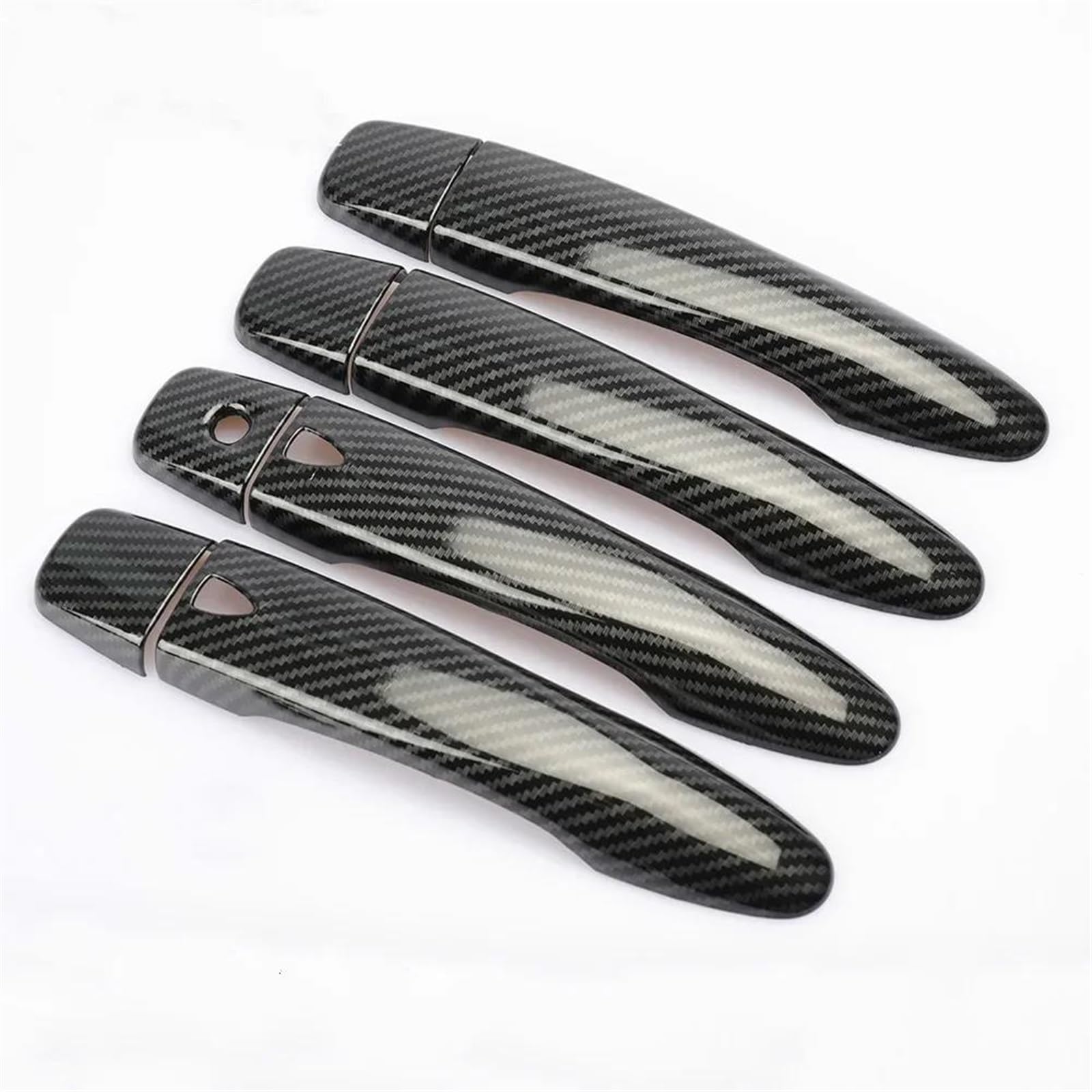 Kjhopy Carbon A Car Exterior Door Handles Cover For Nissan For Navara Np300 For Frontier D23 15-21 Decorative Sticker Exterior Door Handle(Carbon A)