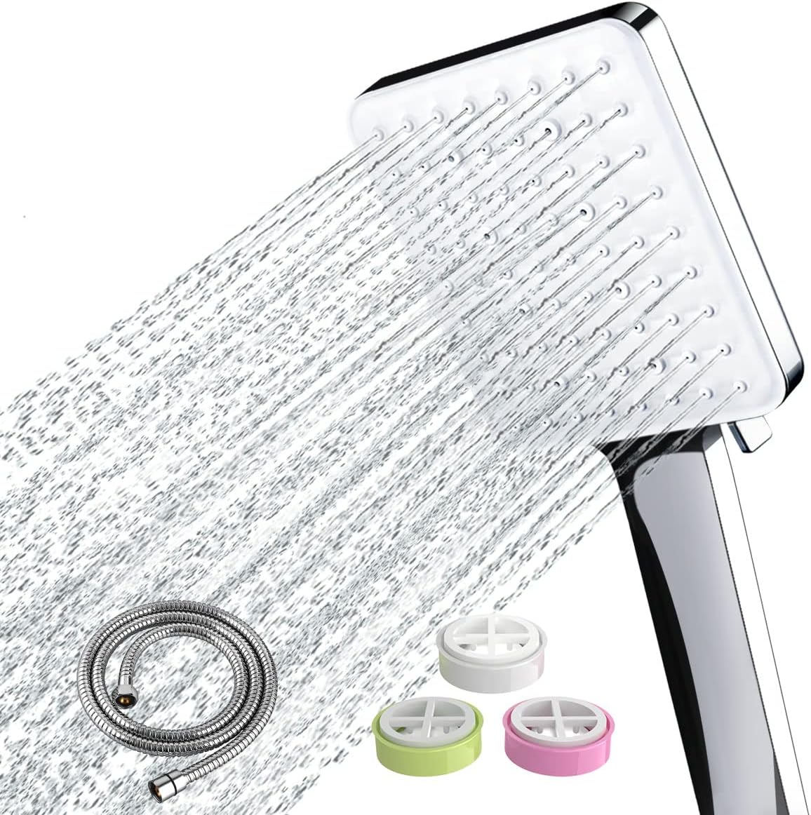 Shower Head and Hose, Newentor High Pressure Shower Heads with Hose Set