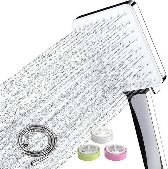 Shower Head and Hose, Newentor High Pressure Shower Heads with Hose Set