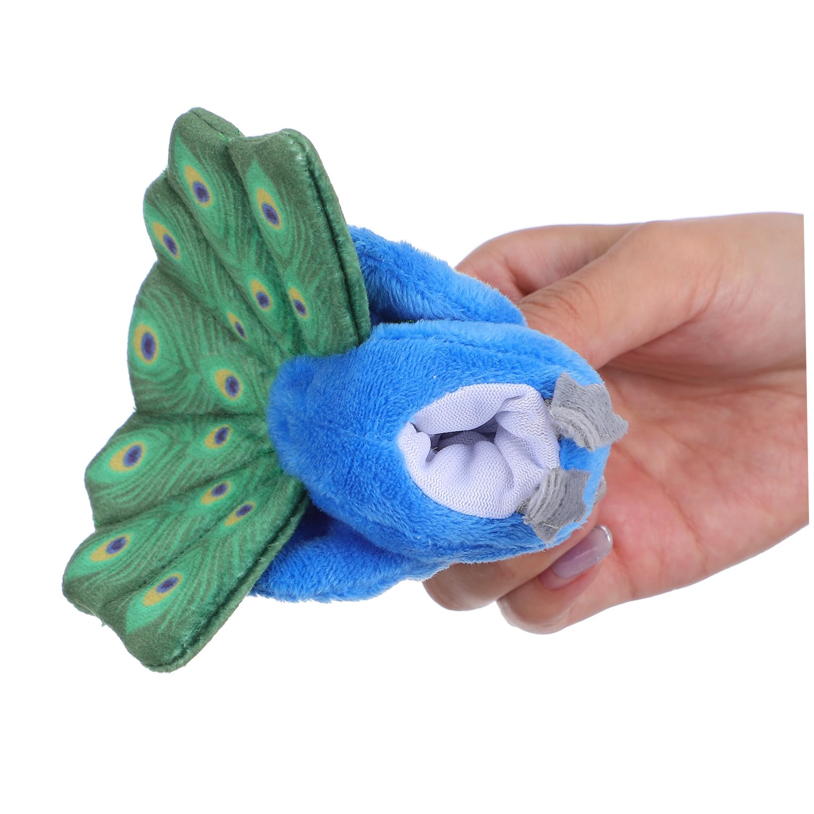 ERINGOGO Marionnette Doigt Miniature Peluche Forme d'Oiseau Plumage Coloré Marionnette Main Interactive pour Garçon Fille Animal pour Jeu de Rôle et Fête