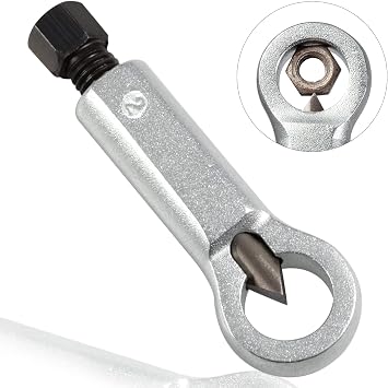 Metal Nut Splitter Cracker 12-16mm Manual Pressure Remove Rusty Nut Cracker Nut Removing Splitting Tool Heavy Duty Nut Splitter for Damaged Nut Remover
