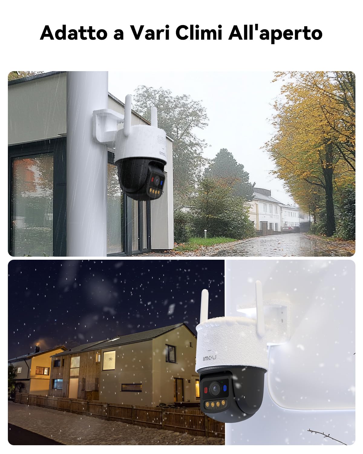 Imou 3K PoE Telecamera Wi-Fi Esterno, Telecamera Esterna, Modalità Privata | 2,4/5G, Visione Notturna a Colori, Rilevamento Uomo/Veicolo, Allarme con Sirena/Faretto, Audio Bidirezionale,Modalità Privata