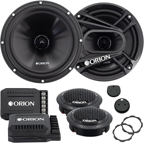 Cobalt CB65C 6.5" 2-Way Component Speaker System, 280W Pair | 1" Silk Dome Tweeters, External Passive Crossovers, Full Range Audio, Enhanced Bass