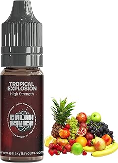 Tropical Explosion Food Flavouring Drops | High Strength Exotic Fruit Concentrated Essence for Baking, Drinks & Desserts | 10ml