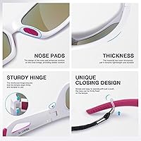 Vista 4 de RIVBOS Polarized Sports Sunglasses Driving Sun Glasses Shades for Men Women Tr90 Frame for Cycling Fishing Running RB831