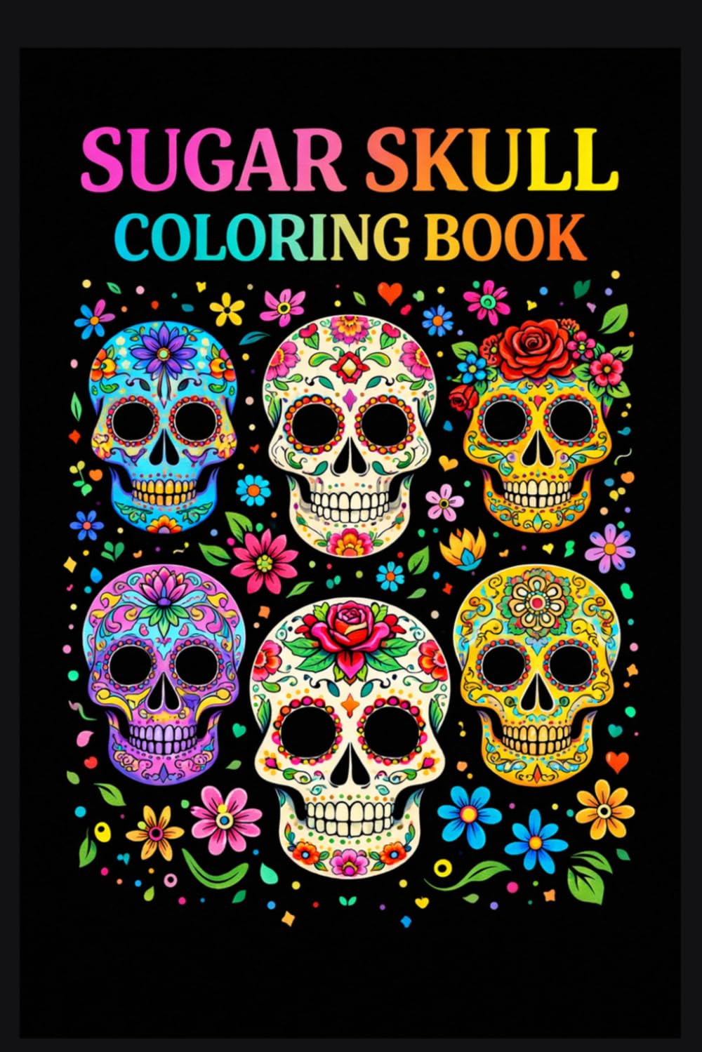 Sugar Skull Coloring Book for Adults: Beautiful Ornate Skulls, Flowers and Patterns to Color