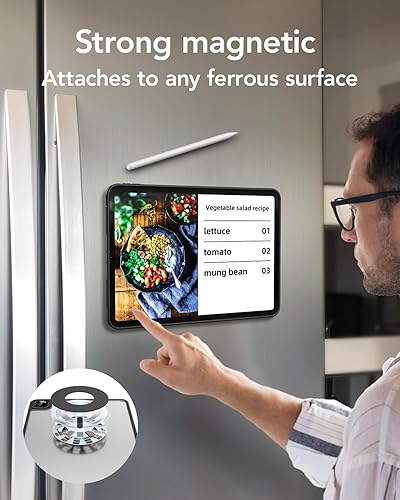 Miniatura 3 de Funda magnética para iPad Air de 5 generación 2022iPad Air 4 2020, funda magnética de doble capa con múltiples ángulos y soporte de carga de lápiz,