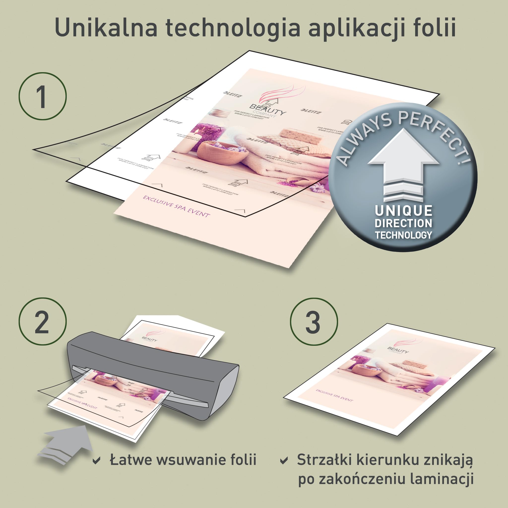 Leitz, Folia do Laminacji Leitz iLAM UDT, Format A4, z Technologią UDT, Grubość: 125 Mikronów, Przezroczysta, Błyszcząca, Opakowanie: 100 Sztuk, 74810000