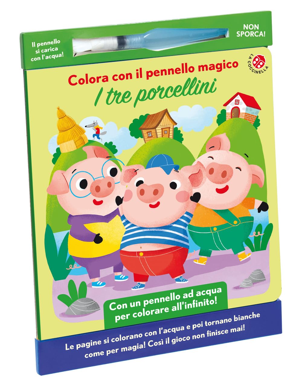 I Tre Porcellini. Colora Con Il Pennello Magico. Ediz. Illustrata. Con Gadget - 4