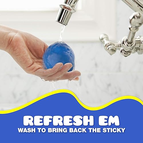 Miniatura 6 de Bolas adhesivas para el estrés paquete de 8 unidades juguetes sensoriales que brillan en la oscuridad se pegan al techo y la pared regalos para