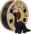 OVERTURE Easy PLA 1.75mm 3D Printer Filament, 1kg PLA Cardboard Spool (2.2lbs), Dimensional Accuracy +/- 0.02mm, Fit Most FDM Printer (Easy Black)
