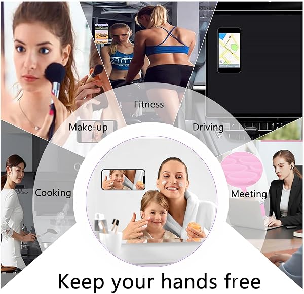 Double-sided Suction Cup Smartphone Holder Suction Cup Reusable Double Sided Silicone Phone Case Grip Compact Smartphone Mount for Selfie, Video, Chat, Movies - 4