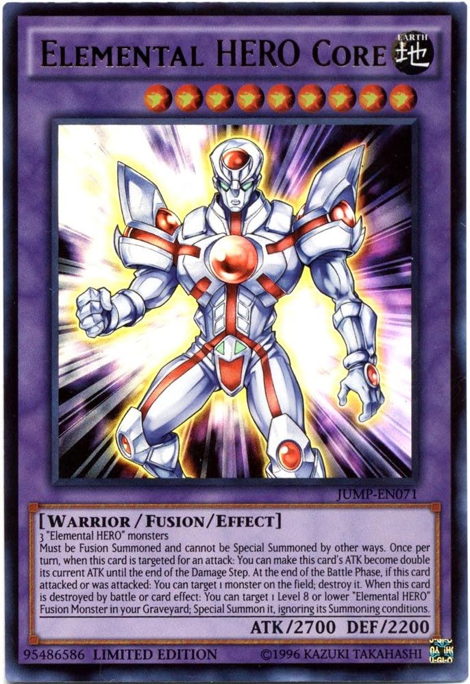 Yu-Gi-Oh Shonen Jump Single Card Ultra Rare Elemental HERO Core JUMP-EN071