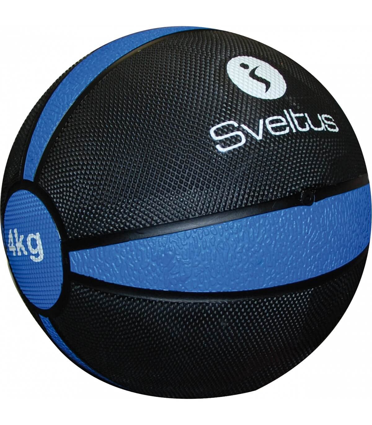sveltus 884 Médecine Ball 4 kg Avec poignées piłka lekarska, czarna/pomarańczowa, (poids disponibles: 4, 6, 8 et 10 kg) -4