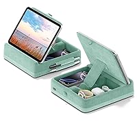 KDD Porta Tablet da Letto con Magazzino, Supporto Cuscino Tablet Pieghevole per Letto